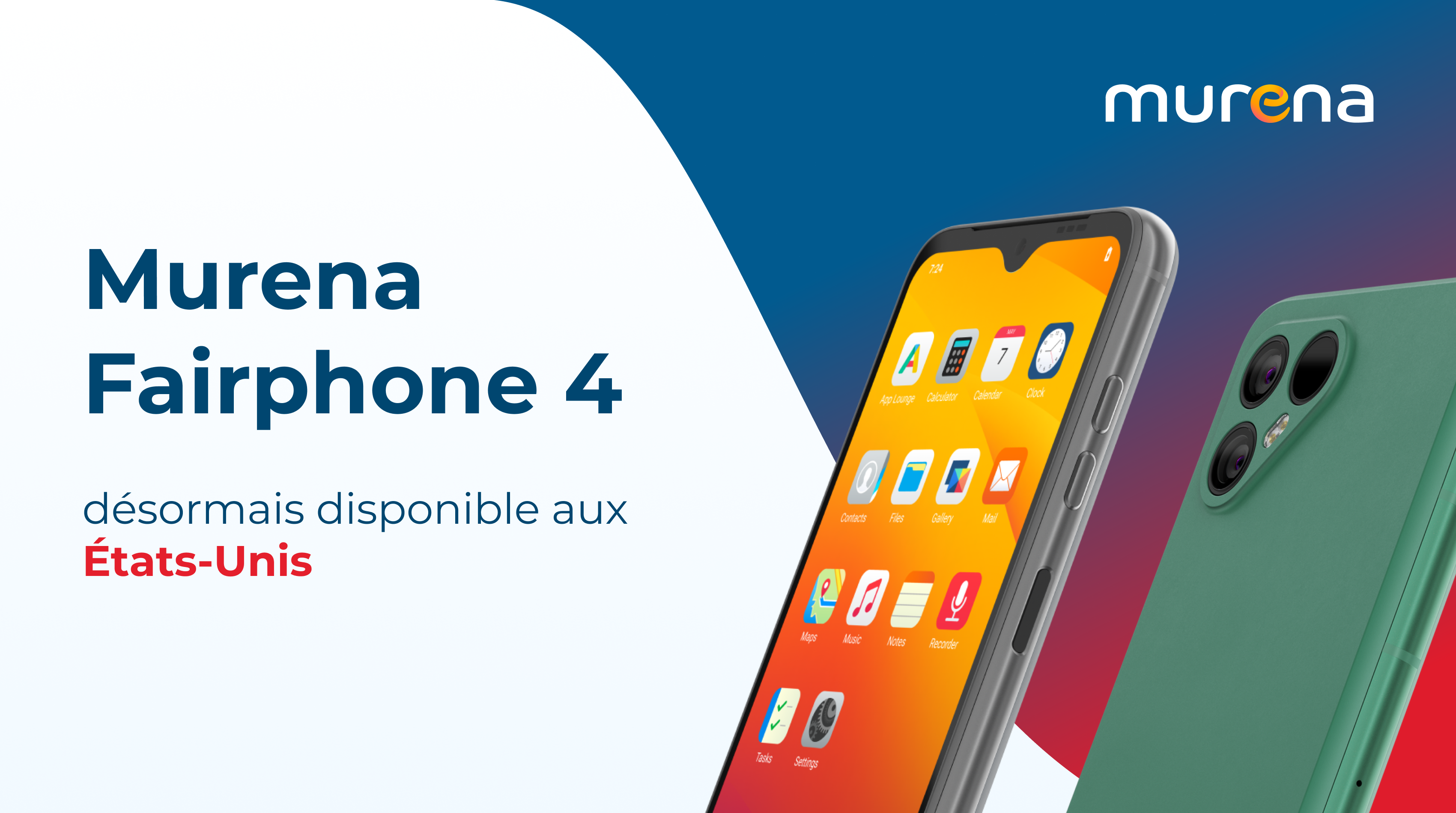 Bannière avec Murena Fairphone 4 et un lien